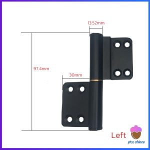 First Chioce บานพับประตูอลูมิเนียม สีดํา ถอดออกได้ บานพับประตู Aluminum Hinge