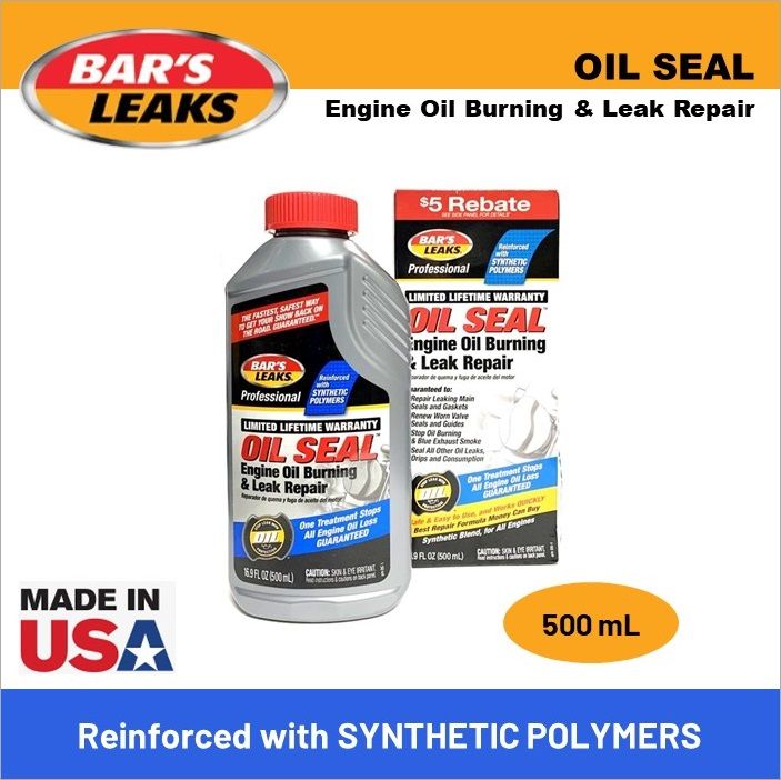 Bar's Leaks Oil Seal Engine Oil Burning & Leak Repair, 16.9 fl. oz. (500 ml) 1035 OS1 Lazada PH