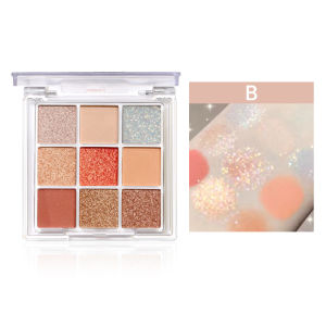 【COD】Eyeshadow Palette Lengkap Tahan Lama Anti Air Eye Shadow Jaded Glitter Korea 9 Warna-💞Margot