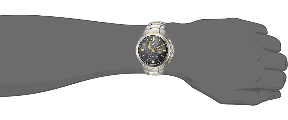 Seiko men's coutura store solar perpetual chronograph watch