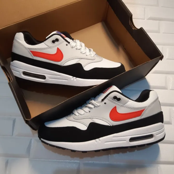 Sepatu i e Air Max 1 USA Patriot Black White Red PK Original