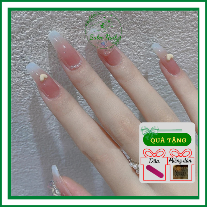 Mua Online Bộ 24 móng tay giả nail thơi trang như hình (R-129) | Khuyến mãi  giá rẻ 30.000 đ