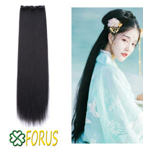 Tóc giả cổ trang kẹp dải 3 phím dài 90cm ❤️FREESHIP❤️ tóc giả dài tóc thẳng dài Sỉ 60k