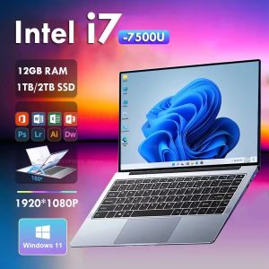 2024 New Laptop with Windows 11 14.1 -inch computer Intel Core i7 12GB DDR4 1TB 2TB SSD Notebook 1920x1080 Office Study PC