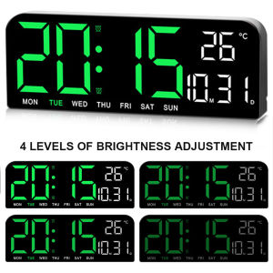 Large Number LED Digital Alarm Clock for Home Office Bedside Decor Easy-to-Read Display with Snooze Function