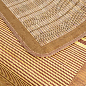 PD-เสื่อไม้ไผ่ 1.5เมตรเตียงพับคู่หอพักนักเรียนเดี่ยวเตียงคุ่0.9เสื่อหญ้า0.6ถึง1.8m