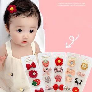 Baby Birth Hair Clips 0-6 Years Old Non-invasive Sweat Hair Pin Hair Less Kids Hair Accessories