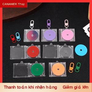 CS Trống Album CD trường hợp Keychain Mặt dây chuyền Mini CD Player Keyring thiết bị ngoại vi kỷ niệm Album Key chủ DIY Túi treo trang trí