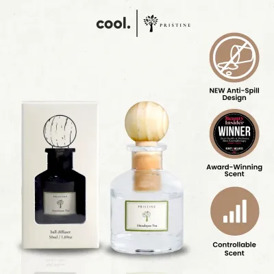 Pristine Himalayan Tea Scent Ball Diffuser - 50ml | Anti-Spill ION Orchard Fragrance For Home Wardrobe Shoe Cabinet