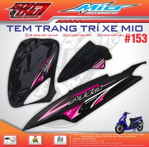 TEM XE YAMAHA MIO SPORT #153 (CHẤT LIỆU CAO CẤP - SẮC NÉT - KHÔNG PHAI MÀU)