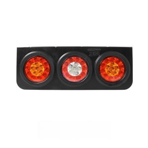 LAMPU STOP STOP LAMP TRUK 12V 24V CHROME MERAH KUNING MERAH PUTIH BULAT VARIASI 4 INCH