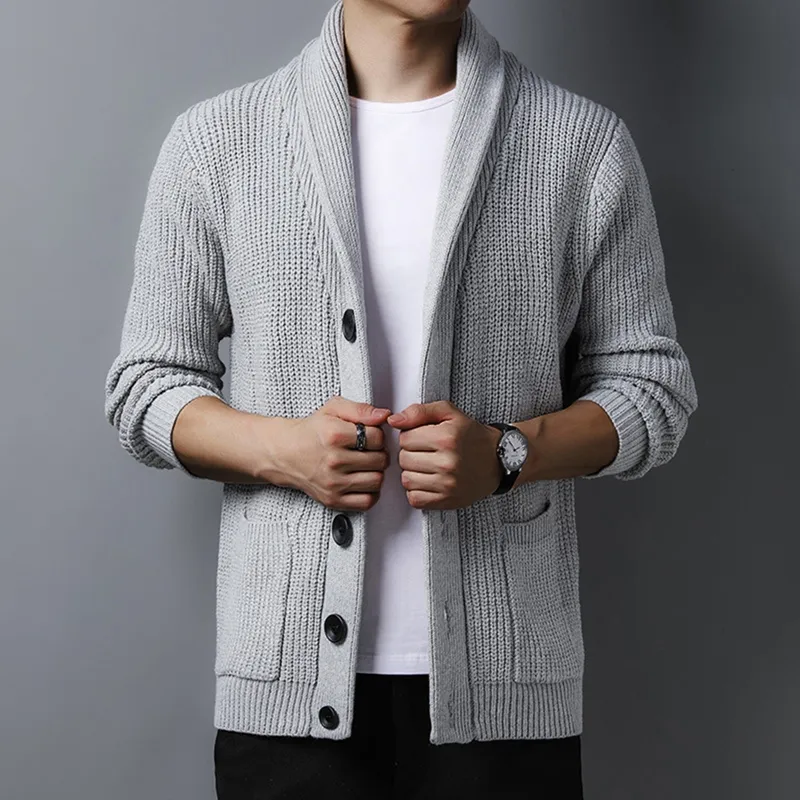 Cardigan sweater with collar hotsell