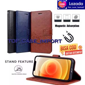 LEATHER CASE OPPO A98 A78 A38 A77S A57 A17 A17K A16K A16E A76 A96 A95 A74 A55 A16 A15 A15S A54 A12 A1K A3S A5S A7 / LEATHER FLIPCOVER CASE DOMPET HP BAHAN KULIT/ BISA COD/ BAYAR DI TEMPAT