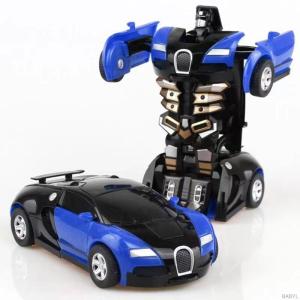 Timi baby One step Deformation control Robot Racing car  model transforming toys
