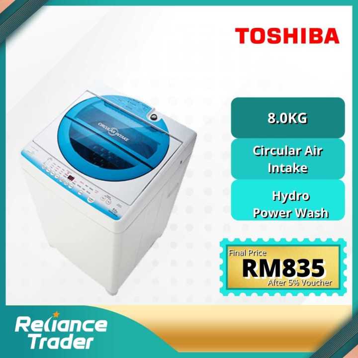 FREE SHIPPING】TOSHIBA 8.0 KG CIRCULAR AIR INTAKE FULLY AUTO