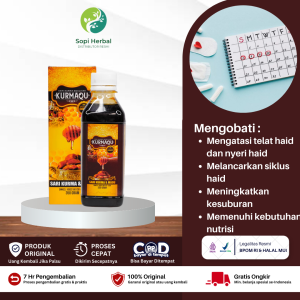 Obat Herbal Pelancar haid Telat Datang Bulan Tidak Haid Menstruasi Tidak Lancar Telat Haid Gangguan Reproduksi - Sari Kurma Kurmaqu