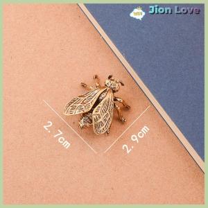 Jion Love 1 Piece Miniature Simulation Insect Desk Ornament Brass Bee Figurines Table Tea Pets Antique Copper Crafts Home Decoration