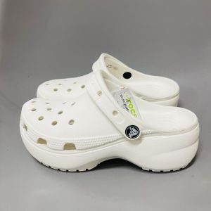 (Tặng 10 sticker) Dép Sục Crocs Classic Đế Cao Cho Người Lớn Nữ. Sản Phẩm Cao Cấp Nhựa Không Mùi . Trống Trơn Trượt.