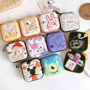 Hard Portable Zipper Coin Purse Protective Headphone Organizer Earphone Case Earbuds Pouch Box Storage Bag