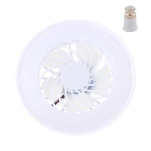 2-in-1 Fan Lamp E27 LED Light 10W Ceiling Fan 3-mode Adjustable AC 85V-265V with B22 to E27 Adapter for Office Home
