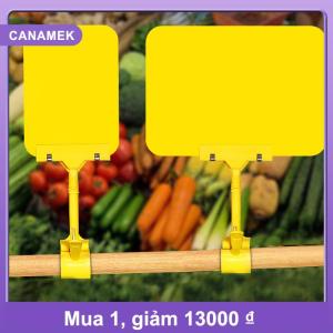 【CANAMEK】 1 cái giá trái cây tag hàng hóa hiển thị chịu mài mòn dấu hiệu chủ clip quảng cáo thực phẩm PVC không thấm nước bảng trắng Clip
