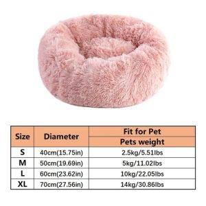 AODDO Soft Pet Cat Bed Pad Plush Warm Faux Fur Dog Calm Bed Comfortable Sleeping Bed for Small Dog and Cat