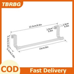 TBRBG Towel Rack Over Door Stainless Steel Towel Bar Storage Organizer Bathroom Kitchen Cabinet Door Hanging Towel Rack