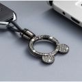 QIXING Premium Keychains Round Metal Key Holder Fashion Jewelry Buckle Key Rings. 
