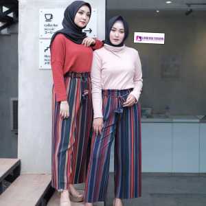 KULOT SALUR WANITA MURAH BAHAN WAFEL TEBAL