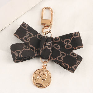 Creative Leather Love Keychain Pendant Acrylic Square Headphone Pendant