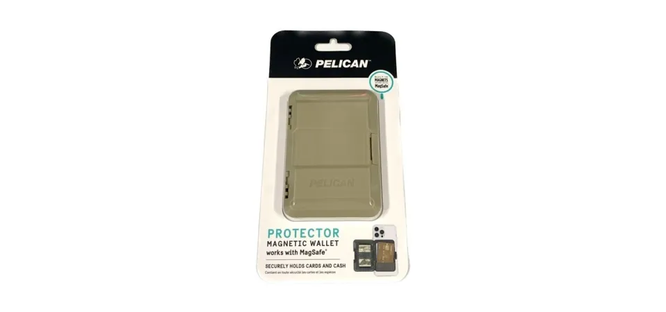 Pelican Magnetic Wallet for iPhone [Card Holder] Heavy Duty Snap-on MagSafe  Wallet - Detachable Hard Shell Magnetic Phone Wallet - for iPhone 15 Pro
