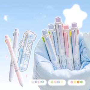 TSEVD แกนตะกั่ว0.5มม. ปากกาลูกลื่นสี่ในหนึ่ง มัลติฟังก์ชั่ แฟลชละเอียดดี ปากกาลูกลื่นเซ็นเซอร์แรงโน้มถ่วง ดินสอเครื่องกลเครื่องกล เครื่องเขียนสเตชันเนอรี ปากกาแรงโน้มถ่วงสี่สี สำหรับนักเรียน