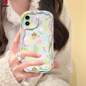(Lokal Ready) PNEGER Casing hp Vivo Y36 Y27 Y16 Y12s Y20 Y02A Y02T Y35 Y11 Y17 Y21 Y15 Y12 Y30i Y22 Y15s Y20s Y22s Y21A Y12i Y21s Y15A Y33s Y51 Y91C Y91 Casing Ponsel TPU Tepi Bergelombang Lembut 3D Bahagia Setiap Hari Taman Bunga Case