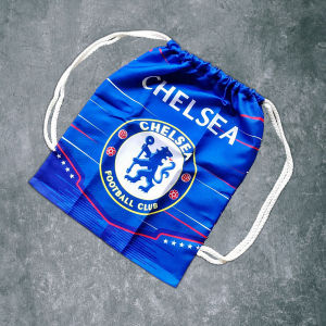 Tas Ransel Serut Club Sepakbola MAN UNITED CITY REAL MADRID ARSENAL DORTMUND LIVERPOOL CHELSEA Bahan Serat Nylon