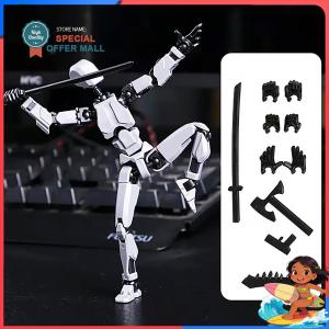 【Special Offer】DIY Building Block Robot Toy Lucky 13 Action Figure Joints Movable Mini Doll Model for Kids Boys Girls Birthday Gift Present Classroom Prize Educational Puzzle Collectible Toy