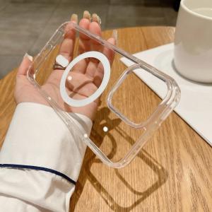 【Super low price】Luxury Clear Magnetic Case For MagSafe For iPhone 16 17 Pro Max 17 Air With Camera Touch Buttons Case Wireless Charging Cover