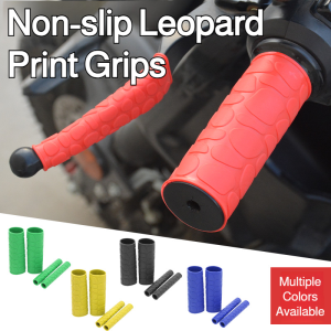 Anti Slip Handlebars for Electric Vehicles Rubber Motorcycles Anti Slip Handlebars Sunscreen Handlebars Motorcycle Anti Slip Handlebars摩托车防滑豹纹把套