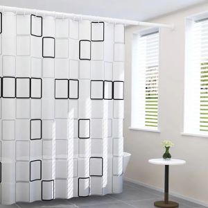 ม่านห้องน้ำ ผ้าม่านห้องน้ำกันน้ำ ไม่ต้องเจาะ กันน้ำ กันเชื้อรา 80*180/120*180/180*180ซม ผ้าม่านกันห้อง ม่าน ห้องน้ำ ผ้าม่านห้องน้ำ ฉาก กั้น ห้องน้ำ ฉากกั้นอาบน้ำ shower curtain