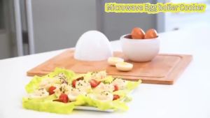 4ชิ้นอุปกรณ์ที่ใช้ในครัวที่ต้มไข่ไมโครเวฟกะทัดรัดและพกพาได้ใช้งานง่ายเหมาะสำหรับไข่ลวกและเครื่องล้างจานปลอดภัยประหยัดเวลาดีไซน์ทรงไข่