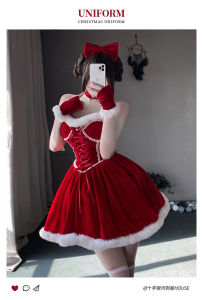 U Gonna S Christmas Sleepwear for Women Dress Red Sleeveless Push Up Lingerie Nightwear Fashion 2025 New Design Elastic Party Christmas Gift Green