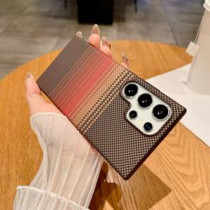 Carbon Fiber Texture Magnetic Case For Samsung Galaxy S26 Ultra Hard PC