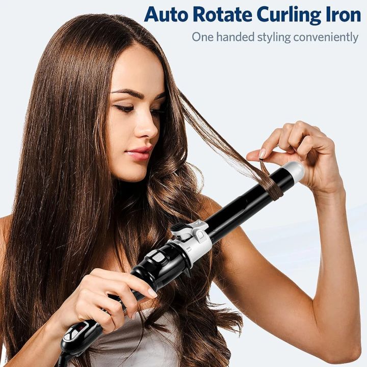 Automatic Curling Iron Hair Curler Wand Curl Inch Rotating Magic