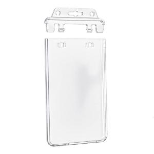 Clear Card Case Waterproof Card Holders Name Badge Holders Card Protective Case School Office Supplies for Daily