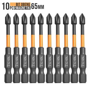 ZC Magnetic Screwdriver Bits Set 5pcs (25-90mm) or 10pcs 65mm Heavy Duty Anti-Slip Phillips S2 Alloy Steel Drill Bit