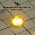 Thickness 5mm Magnetic Control LED Lamp with Battery Magnet for Gundam Gunpla GK DIY Mecha Kamen Rider Model Building Tool Magnetic Control Sensor Light. 
