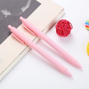 Bút bi bấm vỏ màu macaron tuỳ chọn dễ thương ngòi 0.5mm mực đen bút gel - NIEVE