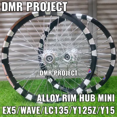 EX5/WAVE/Y125Z/LC135/Y15 ALLOY RIM 1.40X17 HUB ALLOY COMPLATE SET THUNDER / 3 CALIT RIM ALLOY ALLOY HUB
