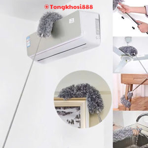 PVN69279 Chổi quét trần nhà có điều chỉnh độ dài tới 28m cây phất trần quét mạng nhện lau bụi bẩn