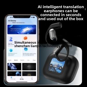 AI Translation Earphones Q16 Pro Cross-Border Open-Ear Earphones Non-In-Ear Hanging Ear Smart Bluetooth Earphones