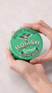 BROSH Matte Finish Clay Pomade Medium Hold for Men 4 Oz Water-Based Formula Adds Natural Volume & Texture Flexible Shine-Free Hold Lightweight Non-Sticky Feel Rinses Out Clean